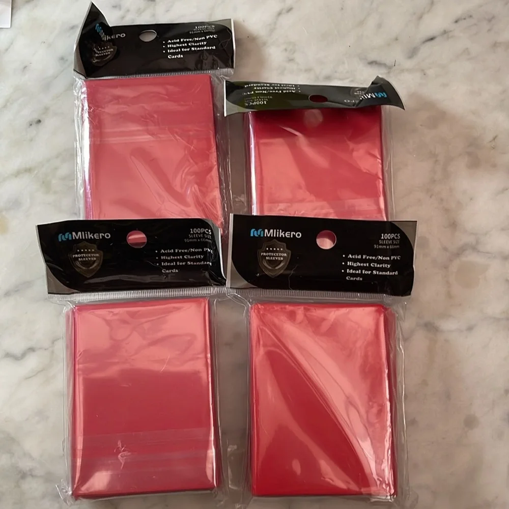 400 counts Mlikero card sleeves for card storage and protection